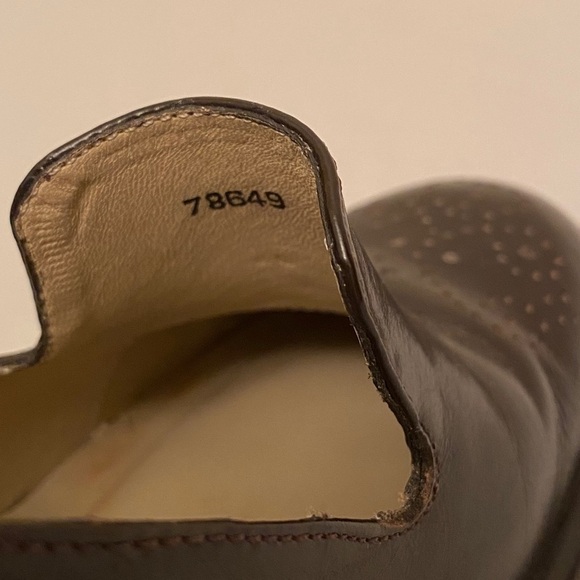 KENNETH COLE Leather Brazil Chunky Block Heel Pumps Shoes Brown Academia Sz  6.5 - Picture 12 of 12